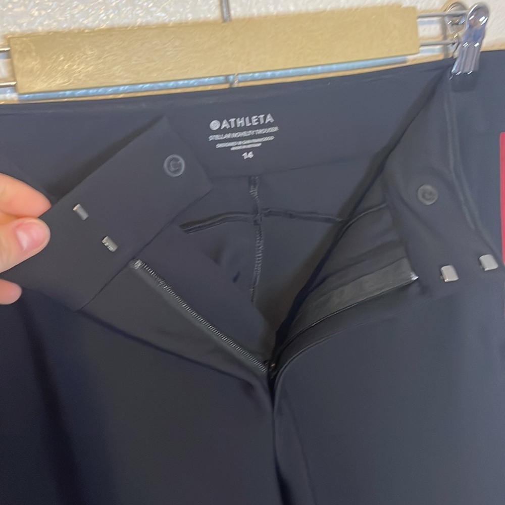 Athleta Black Pants with Red Stripe - Picture 8 of 13